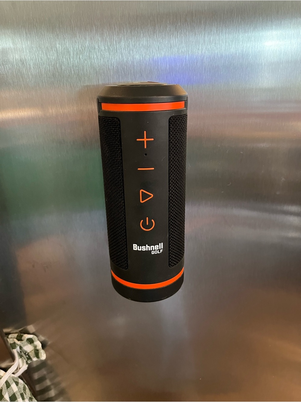 Bushnell Golf Portable Bluetooth Speaker in Black & Orange